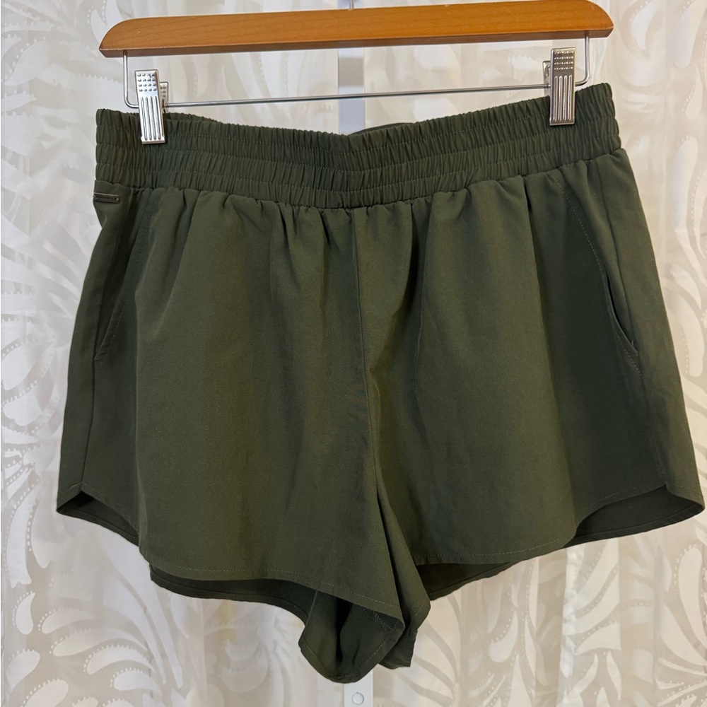 O'Neill Olive Green Hybrid Athletic Shorts